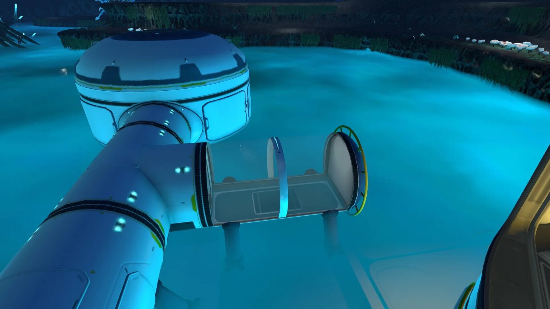 Subnautica как заспавнить. Субмарина циклоп subnautica. рифоспин subnautica. нептун сабнатика. сабнатика 3.