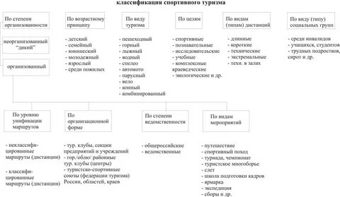 Какие виды спортивного туризма