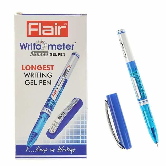 Longest pen. Writo-Meter Jumbo ручка синяя. Ручка шариковая Flair Writo-Meter Jumbo, пластик, 0,5мм, синяя f-871b/син.. Ручка Flair Writo-Meter 10 км. Гелевая ручка Flair Writo Meter.
