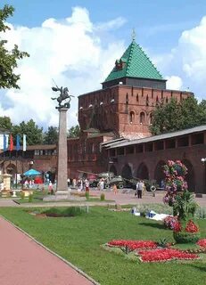 Кремль в городе нижний новгород