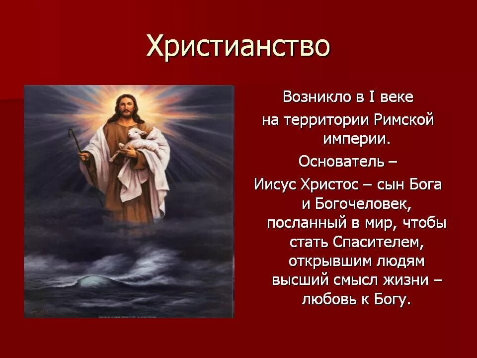 Написать какой мой бог. Христианство. Тема христианство. Понимание Бога в христианстве.