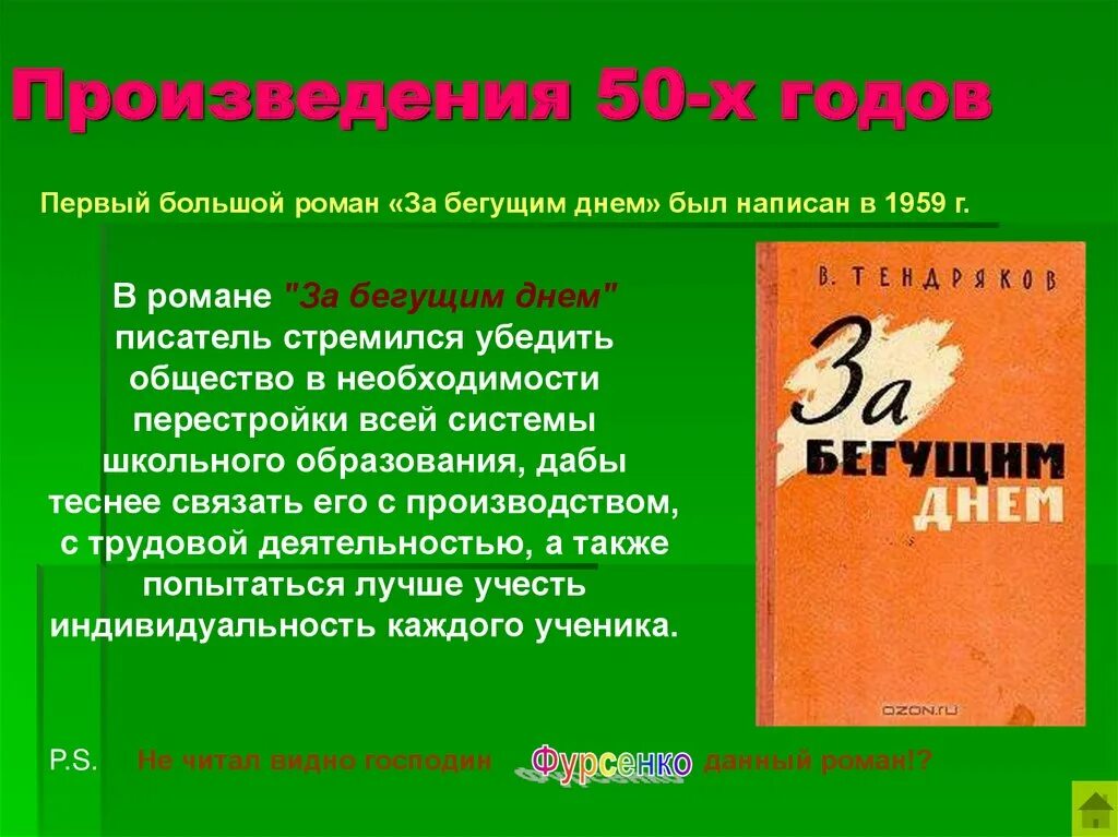 Произведение 60. Презентация про в ф Тендрякова. Источники Тендряков презентация. Тендряков в 1950 году.