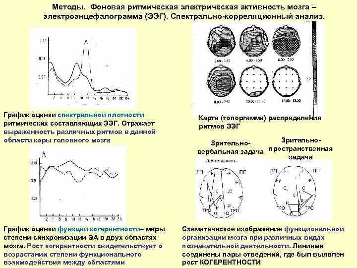 Биоэлектрическая активность коры. Методы электроэнцефалографического исследования. Биоэлектрическая активность головного мозга. Ритмы ЭЭГ.. Анализ электроэнцефалограммы. Корреляционный анализ ЭЭГ.