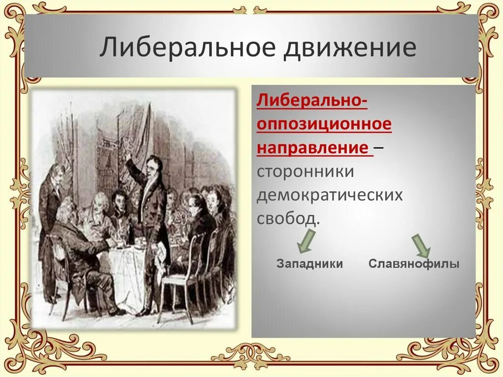 Общественное движение в годы правления. Либерально-оппозиционное направление. Общественное движение при Николае 1. Либеральное движение при Николае 1. Общественное движение в годы правления Николая i.