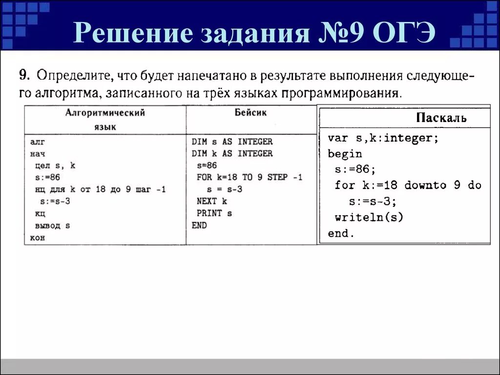 Со скольки 5 по информатике огэ. Задание ОГЭ Информатика 9 класс. ОГЭ Информатика 9 класс 9 задание. Как решать ОГЭ по информатике задача 9. Решение задач Информатика 9 класс.