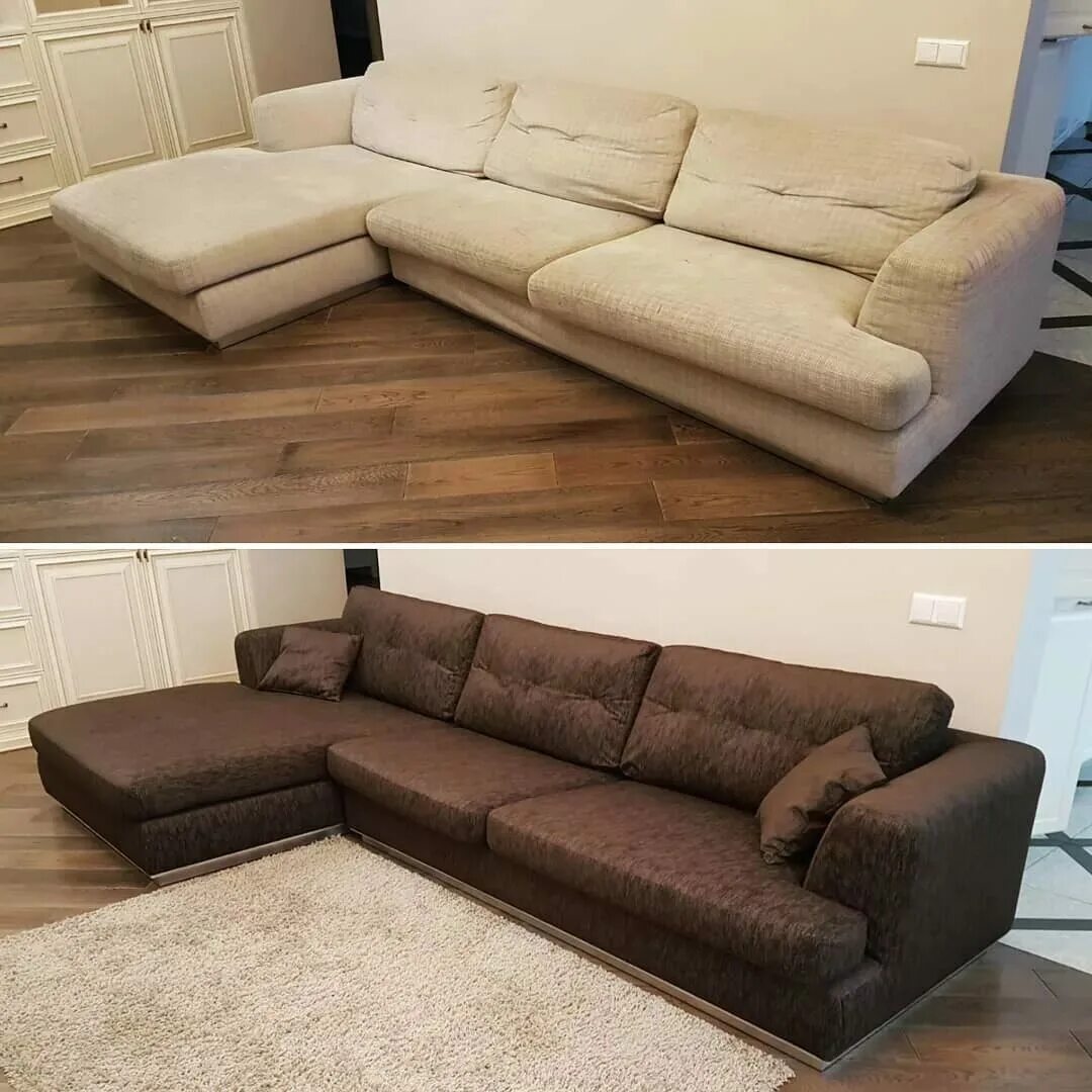 Обивка дивана. Перешивка углового дивана. Обтяжка угловых диванов. Обивка дивана до и после. Ремонт мягкой мебели спб