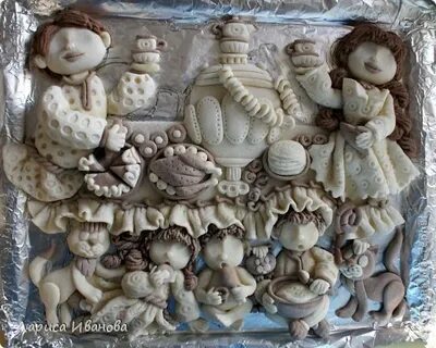 Семья из соленого теста