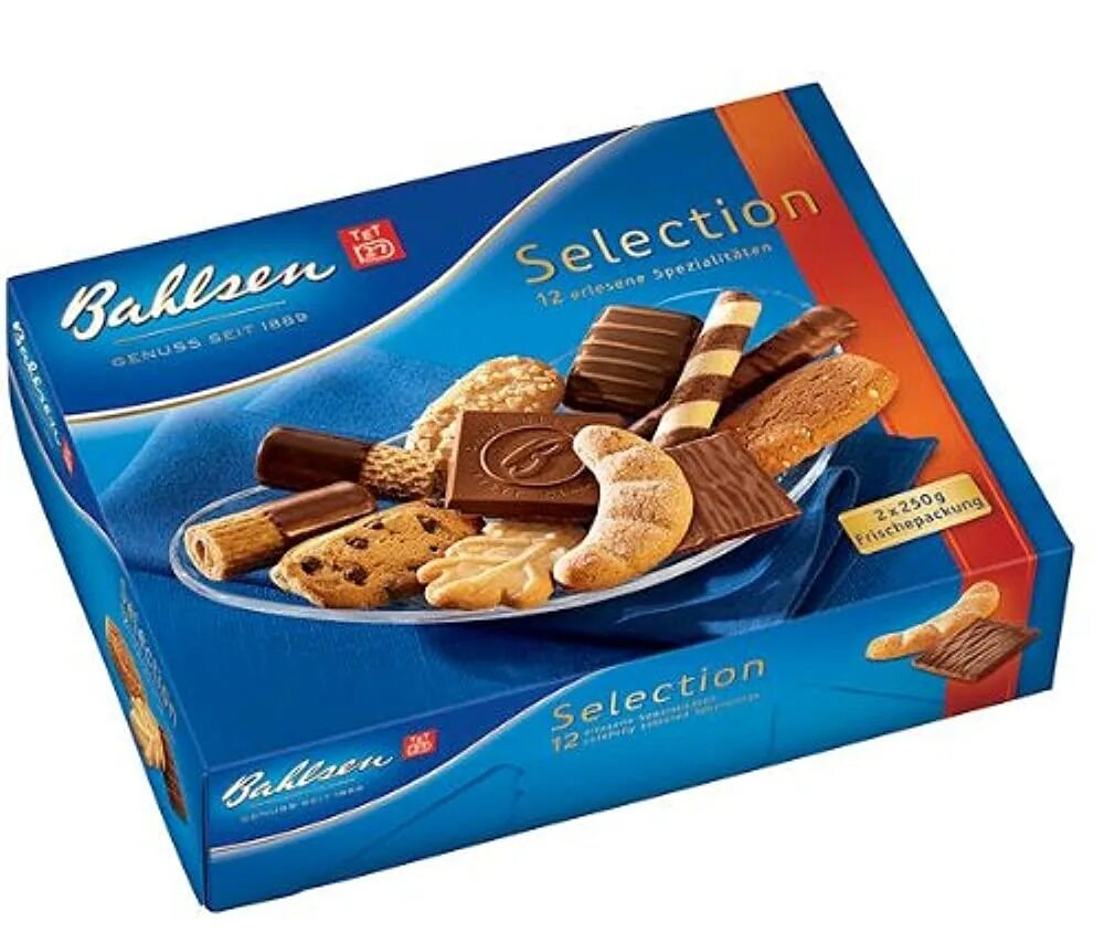 Печенье Бальзен. Германское печенье. Немецкое печенье Bahlsen. Печенье в голубой упаковке.