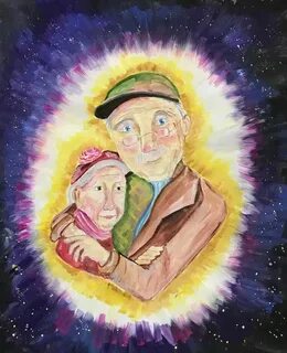 Бабушка рядышком с дедушкой танец