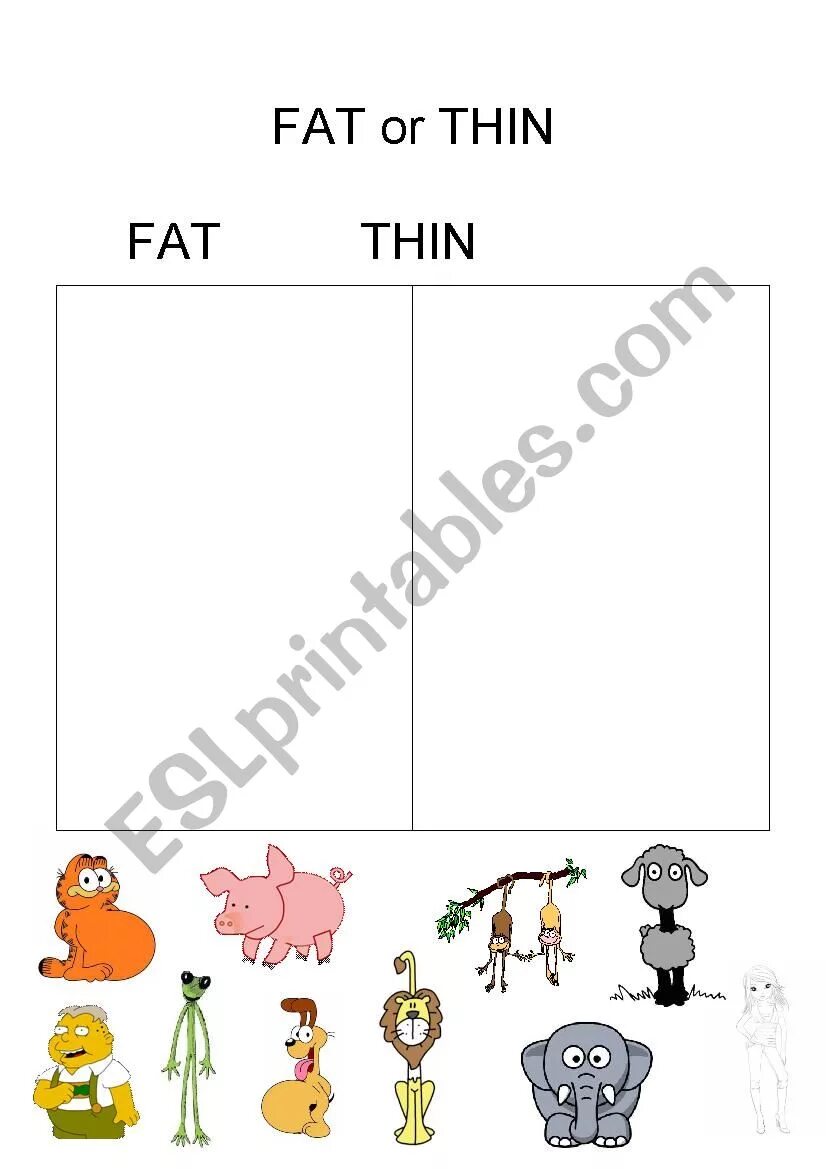 Tall short fat thin. Fat Slim Worksheet. Thin fat long short. Fat thin Worksheets for Kids. Small thin fat для детей.