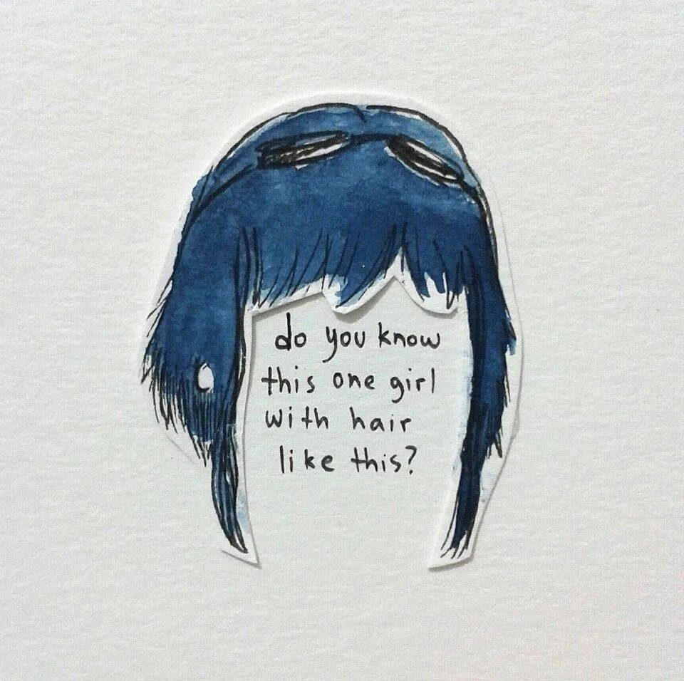 He dont like me. Like heir. have you seen a girl with hair like this. that&#039;s this рисунок.