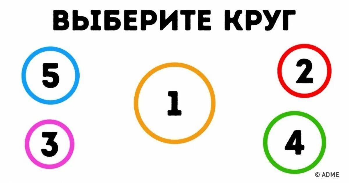 Тест на 30 секунд. ADME тесты. Выберите круг. Картинки за 30 секунд. Это был простой тест