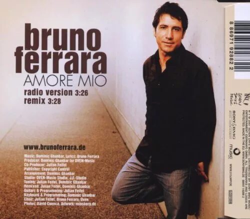 Amore mio mp3. Bruno Ferrara итальянский певец.