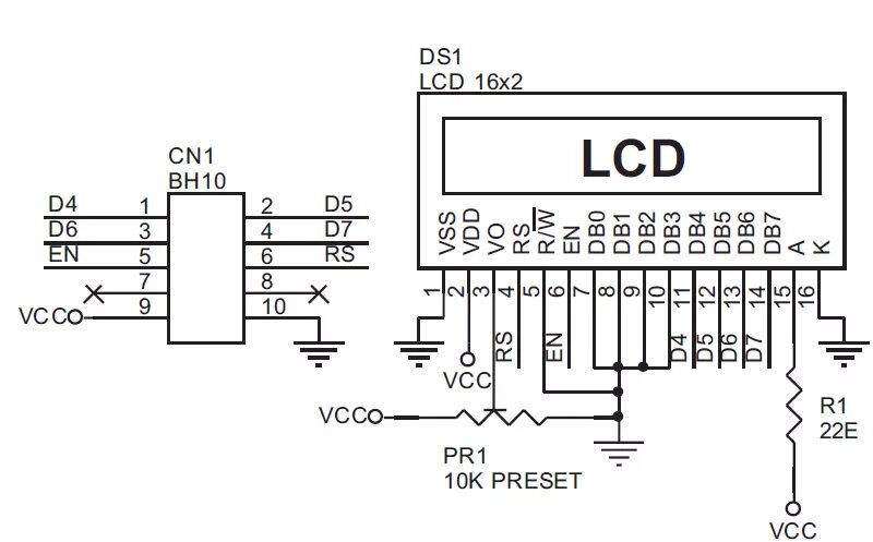 Lcd выход. Lcd 16x2 display чертеж. lcd2x16 схема. жк дисплей 16x1 схема. k16-lsd схема подключения.