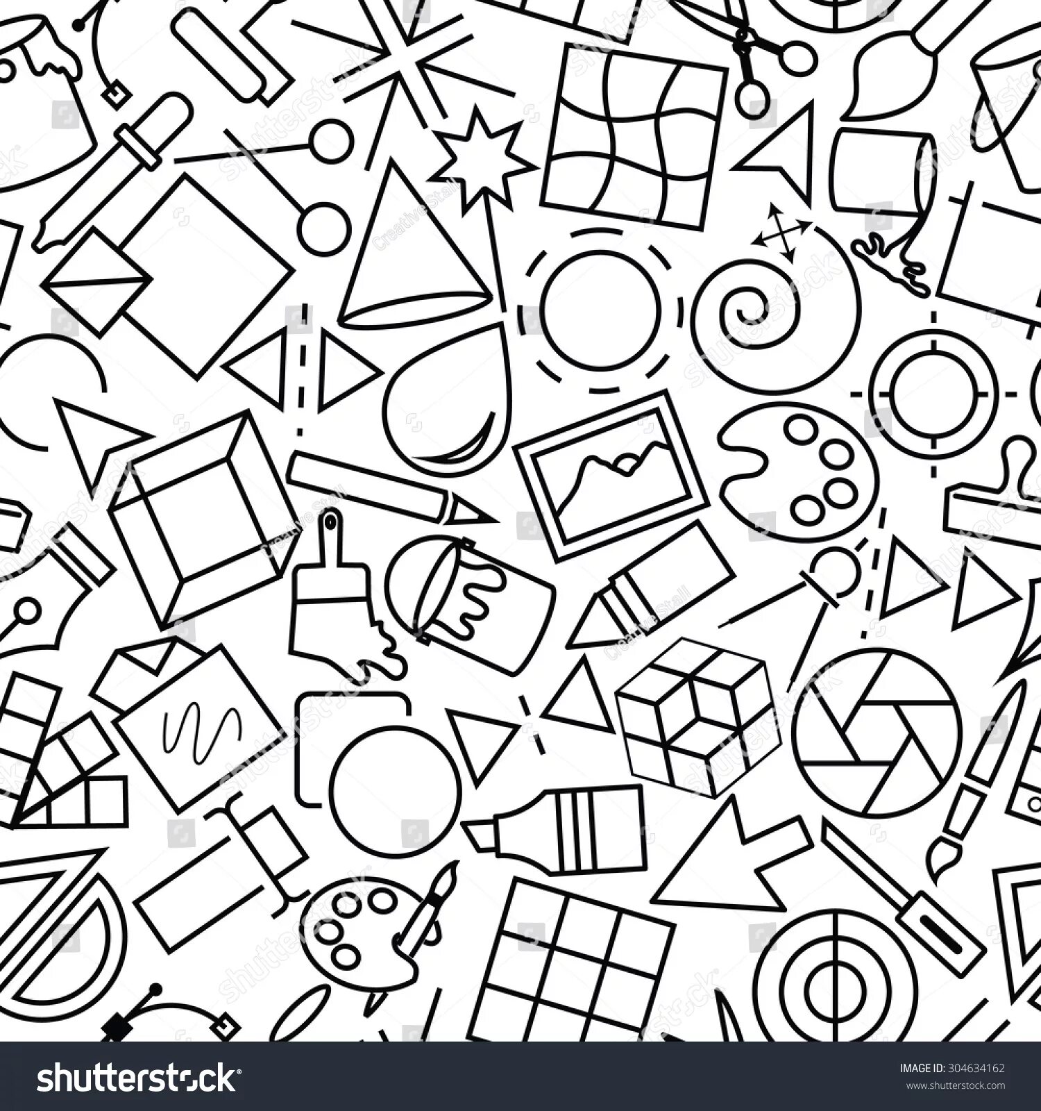 Паттерн школа. Паттерн развития. Геометрическая абстракция. Мышление иллюстрация. Технологический фон.