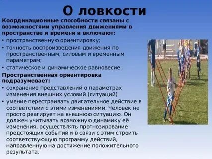 Под качеством ловкость понимают