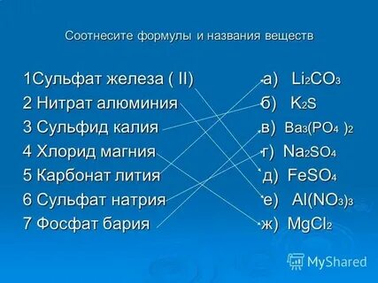 Химия 8 класс запишите формулы сульфатов калия