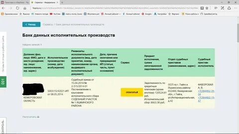 Номер исполнительного производства где