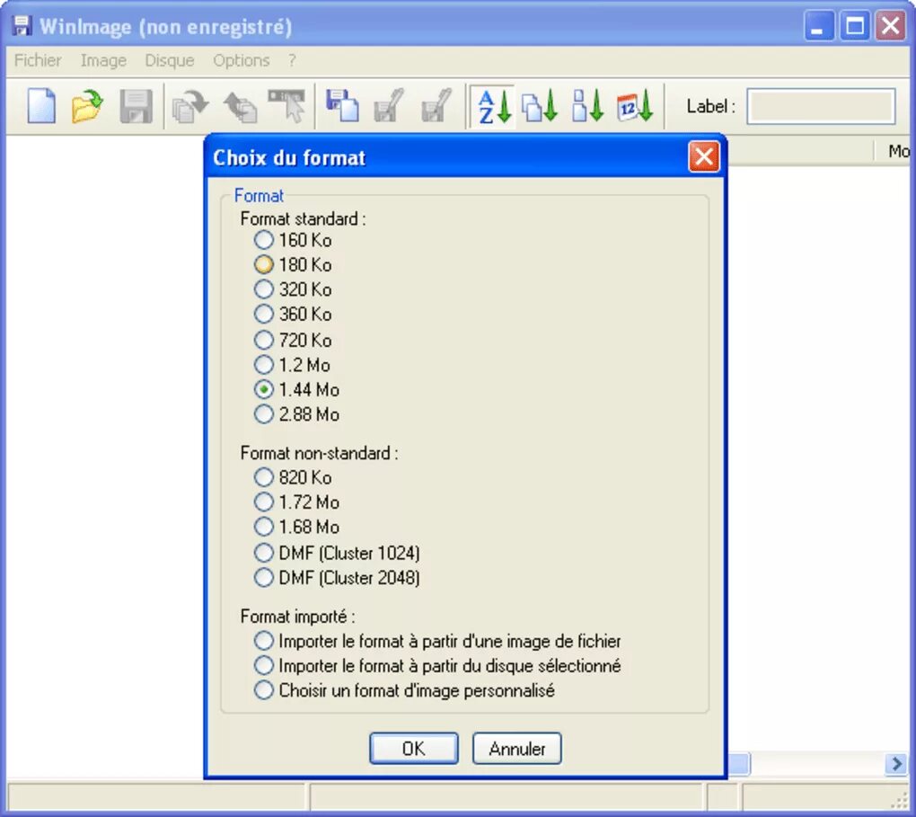 Format import