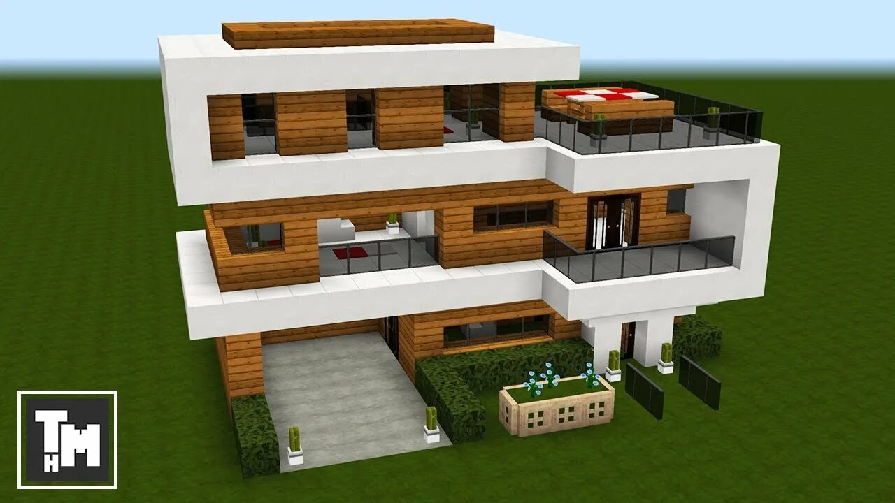 Minecraft modern house tutorial