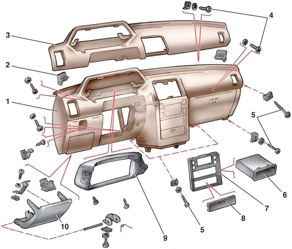 Как разобрать торпедо. Крепления передней панели ВАЗ 2110. Крепеж торпеды ВАЗ 2110. Крепление панели ВАЗ 2110 евро. Крепление панели ВАЗ 2110.