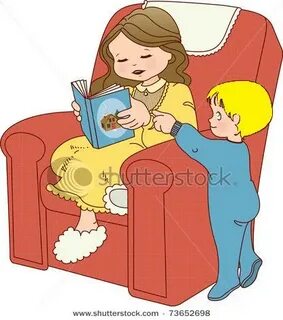 My sister to read books