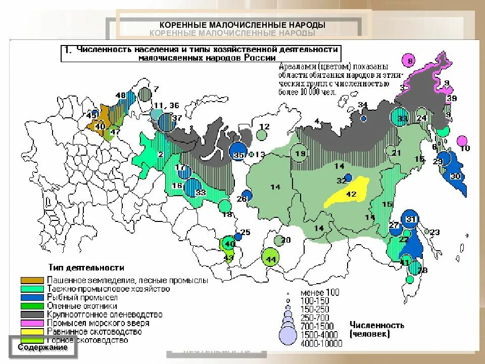 Численность коренных