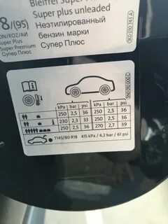 Какое должно быть давление в шинах тигуан