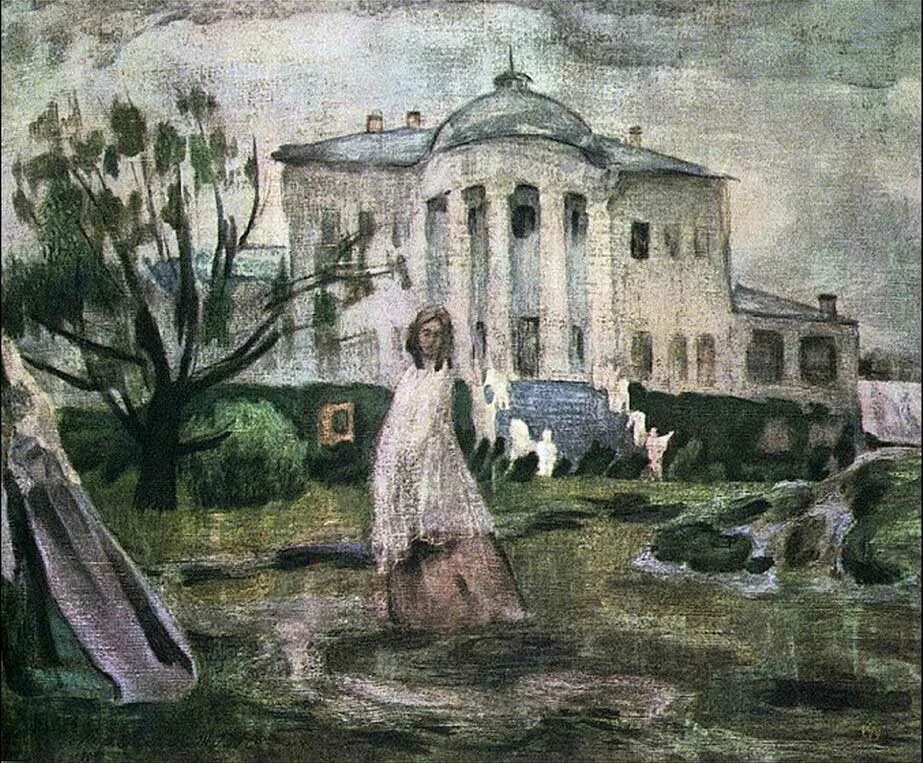 Мусатов картины. Виктор Эльпидифорович Борисов-Мусатов призраки. Виктор Борисов-Мусатов призраки 1903. Виктор Борисов-Мусатов 1870-1905. Борисов-Мусатов призраки картина.