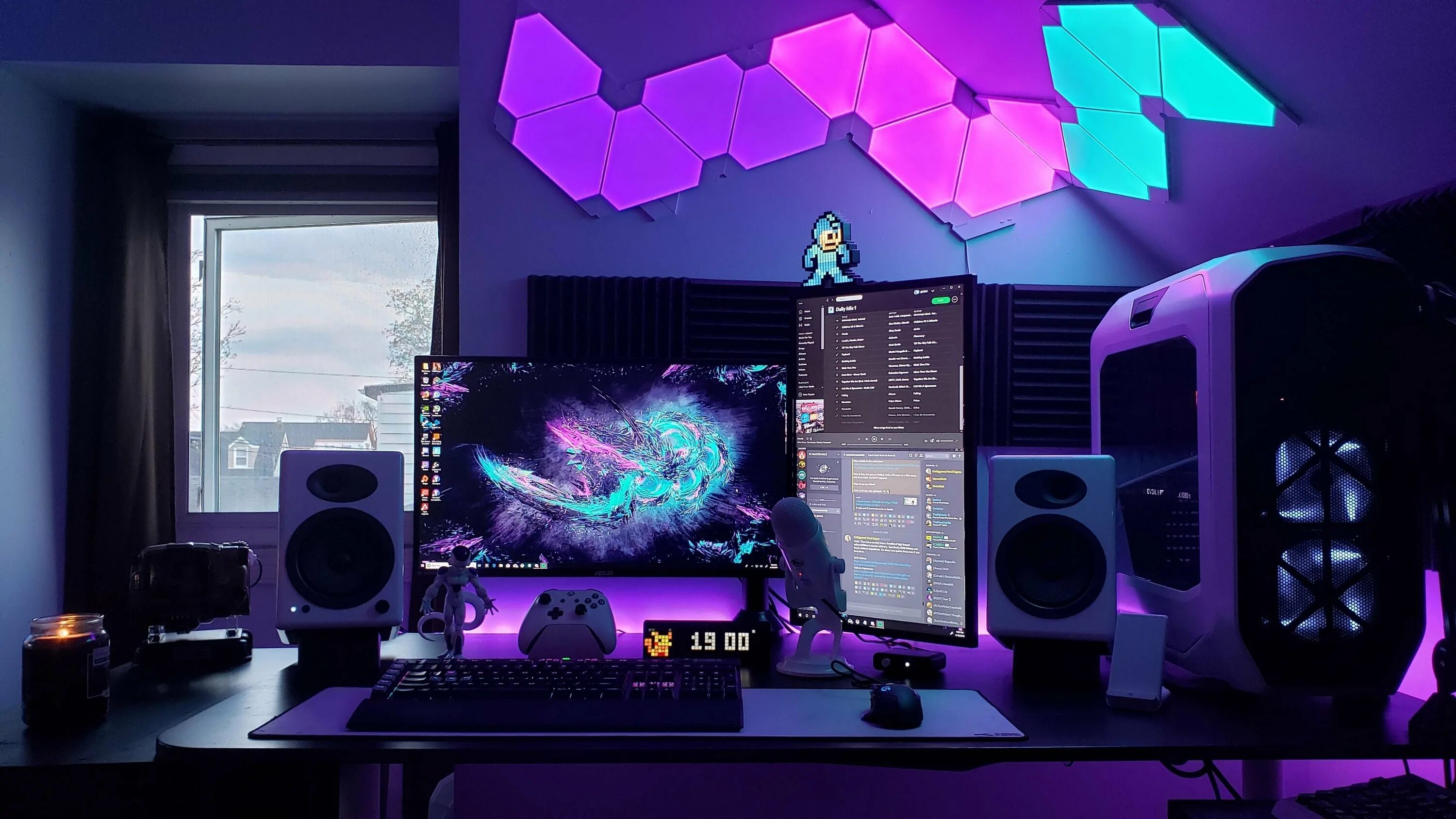 Игровой сетап геймера икеа. Комната в стиле киберпанк. Игровое место в комнате. Красивая комната геймера. В комнате твич.