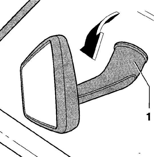 Как крепится зеркало заднего. Зеркала Пассат б5. Крепление внутреннего зеркала Ауди а5.