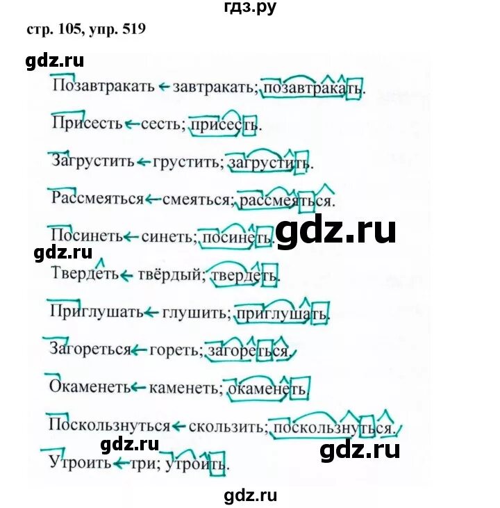 Ладыженская 6 класс русский 105. Русский язык 6 класс ладыженская упражнение 519. Русский язык 6 класс 2 часть упражнение 519. Русский язык 6 класс ладыженская 2 часть.