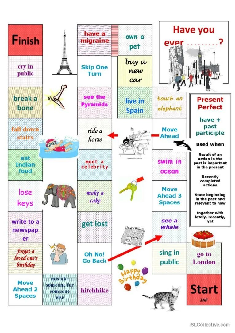 Ever board. Present perfect boardgame. игры на present perfect. грамматика английского языка для детей. present perfect game.