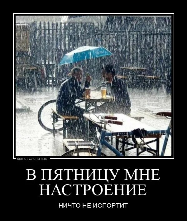 Четверг пятница дождь. Демотиваторы про дождь. дождь настроение не испортит.