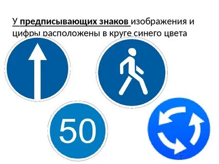 Предписывающие знаки дорожного движения картинки