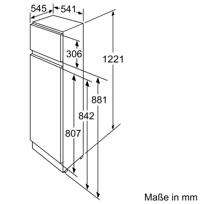Высота холодильника двухкамерного. Холодильник Bosch габариты. Встраиваемый холодильник Bosch kid28a21. Холодильник Neff k5891x4. Холодильник бош двухкамерный габариты.