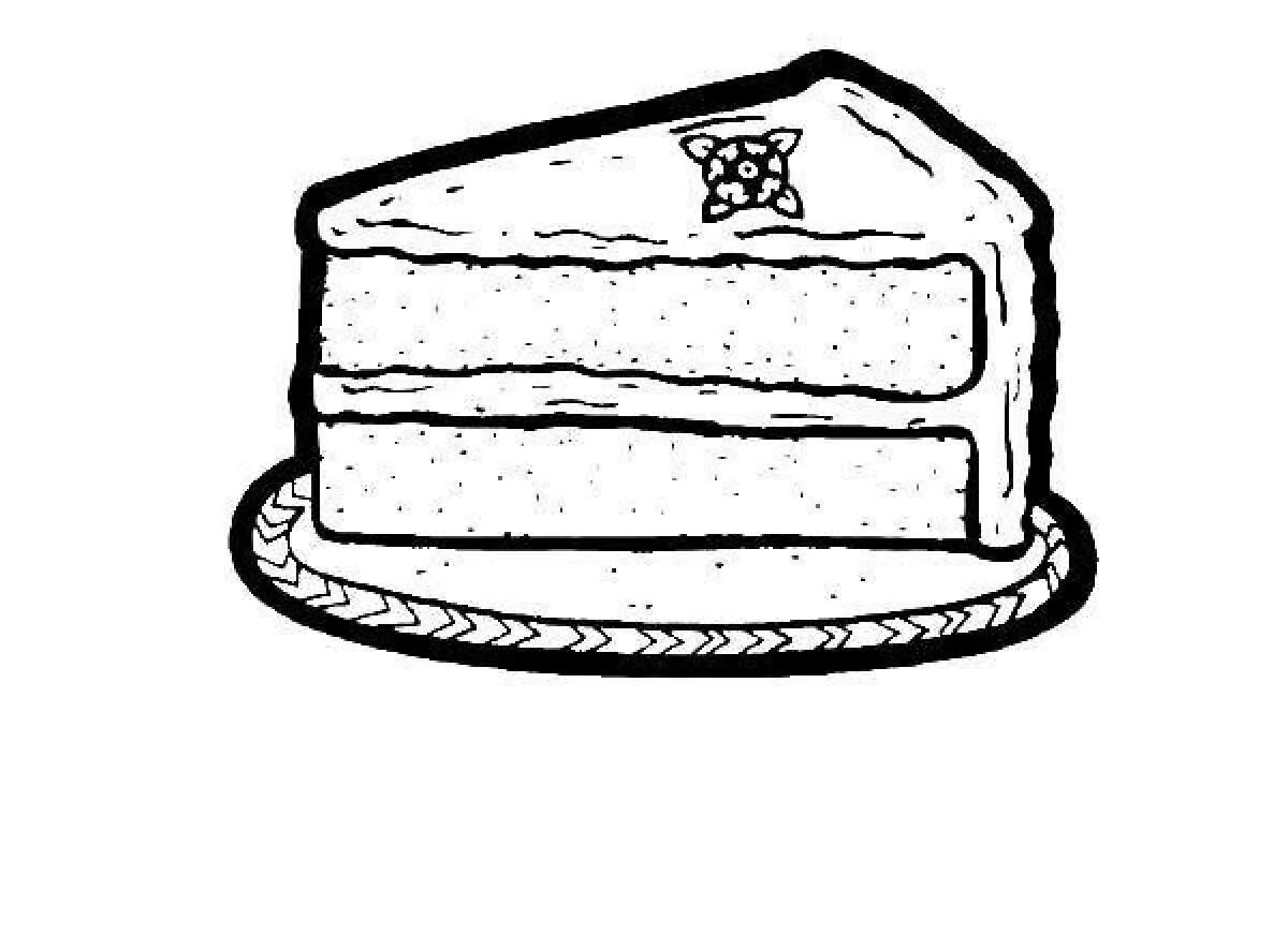 Тортик. Раскраска. Раскраска пирог. Кусок торта раскраска для детей. Пирог раскраска для детей. Кусок торта на тарелке рисунок