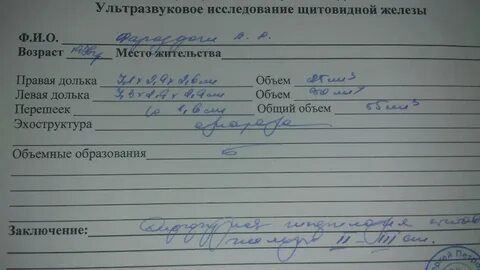 Названия анализов щитовидной железы