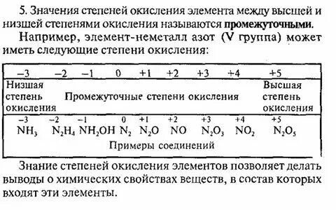 Какие элементы могут проявлять степень окисления 3. Какие элементы могут проявлять степень окисления 3