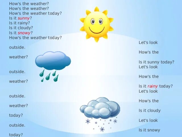 Is it sunny today. How is the weather. How is the weather today. How's the weather today. What is the weather like today.