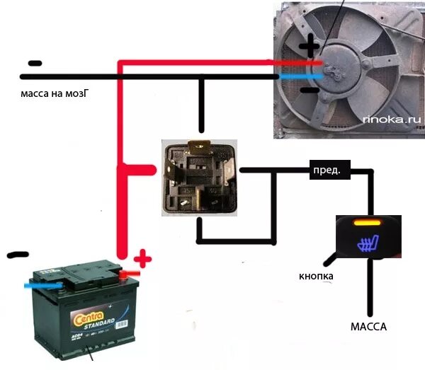 Реле вентилятора радиатора ВАЗ 2109. ВАЗ 2114 схема подключения принудительное вентилятора охлаждения. Принудительное включения вентилятора охлаждения 2110. Схема подключения вентилятора через кнопку.