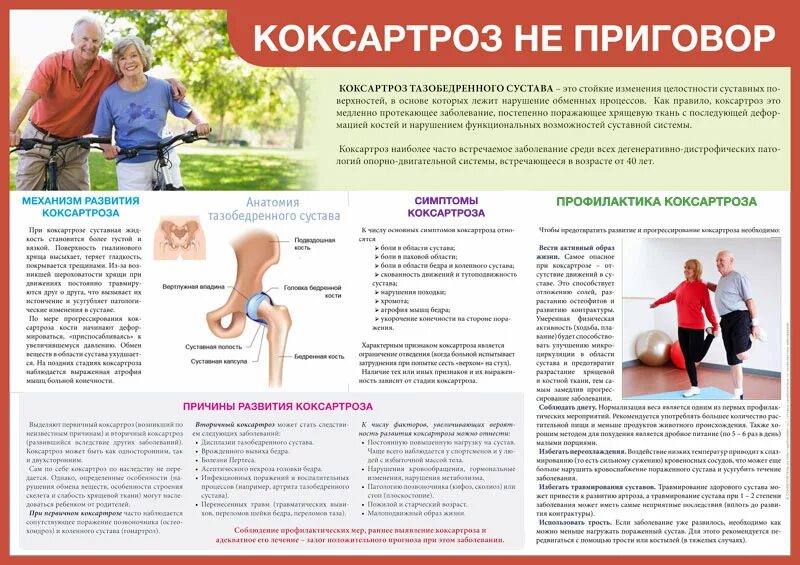 Причина болезни коксартроза