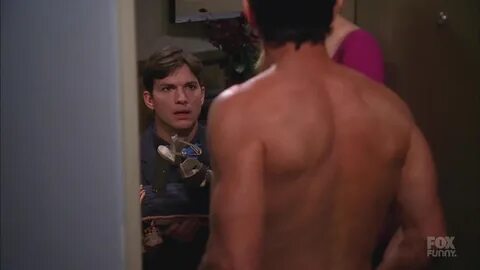 Jeff Probst and Jon Cryer shirtless in Two And A Half Men 11-07 "Some ...