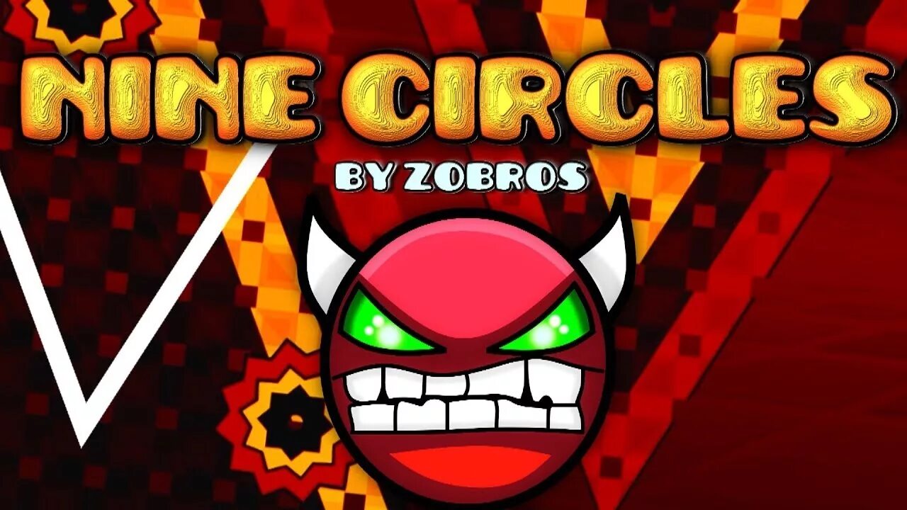 Nine circles geometry dash. Найн серклс геометрии даш. nine circles. nine circles gd.