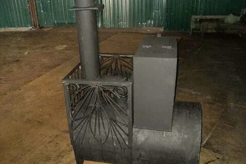 Банная печь из трубы