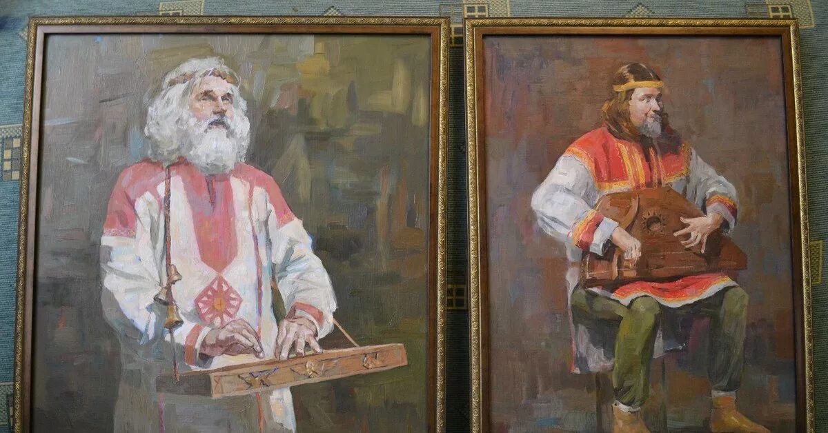 На каком инструменте играли певцы сказители