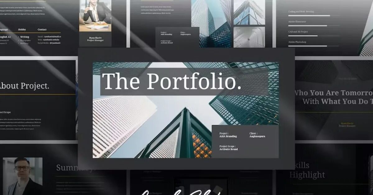 Портфолио в POWERPOINT. Business Portfolio. Google портфолио. Прокат шаблонов