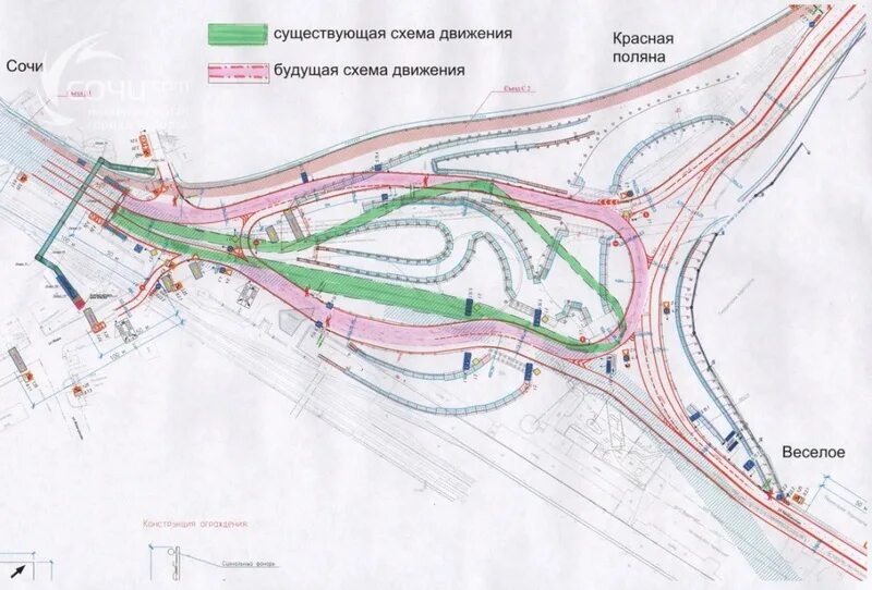 План дорог сочи. Развязка в Адлере схема. План развязки в Геленджике. Развязка Джубга Сочи.