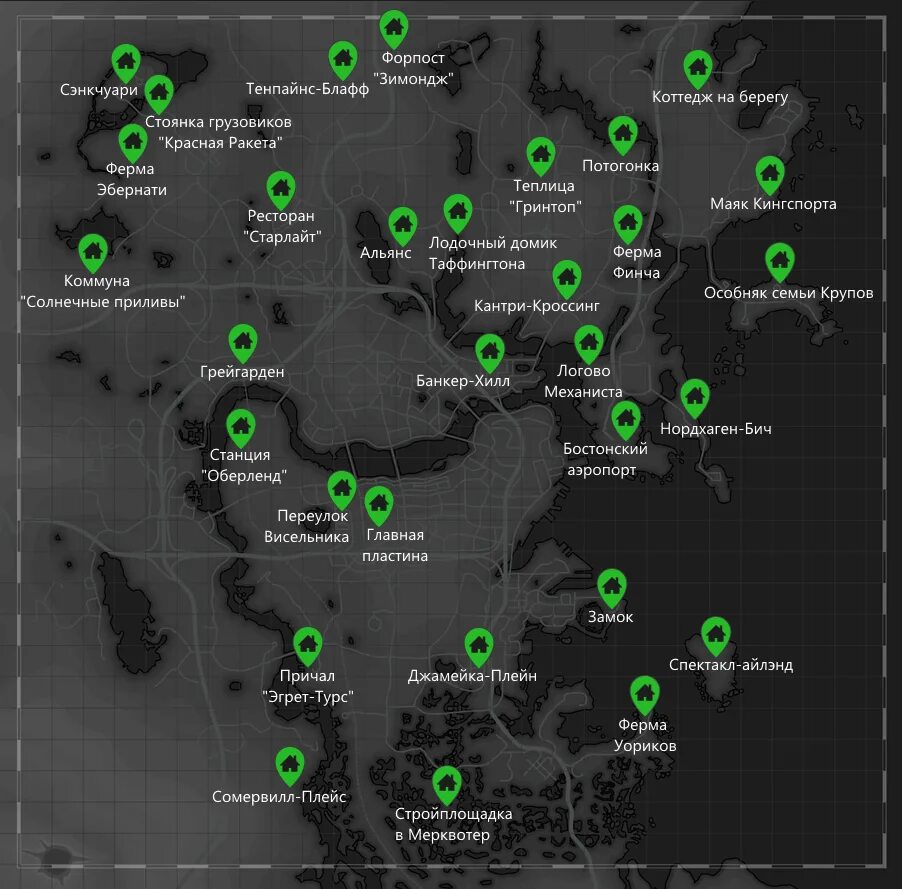 Карта нахождения силовой брони в Fallout 4. Силовая броня Fallout 4 карта нахождения. Fallout 4 верстаки на карте. Fallout 4 силовая броня карта интерактивная. Мод на карту с метками