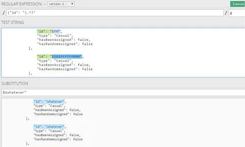 String regex